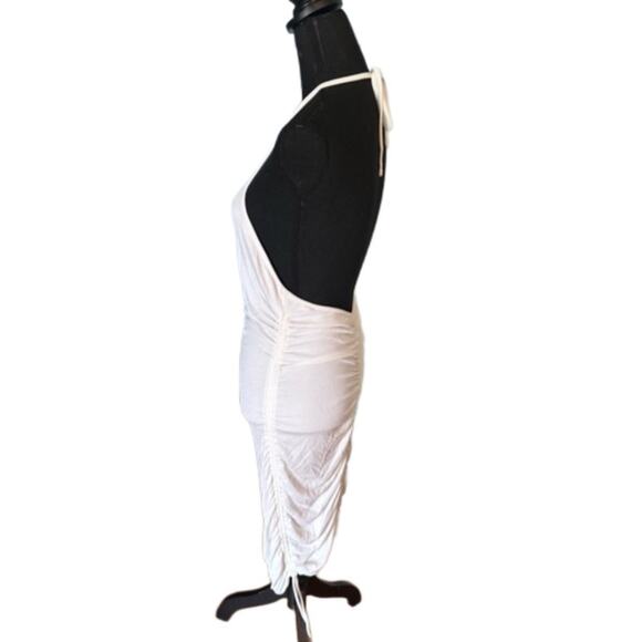 Princess Polly Ribbed Halter Dress – White Bodycon - Picture 2 of 7
